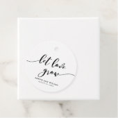 Relax Script Gelassen Liebe Grow Wedding Geschenkanhänger (Beispiel)