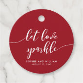 Relax Script Gelassen Liebe Sparkle Custom Color W Geschenkanhänger (Vorderseite)