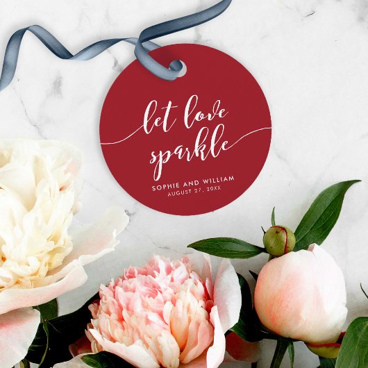 Relax Script Gelassen Liebe Sparkle Custom Color W Geschenkanhänger