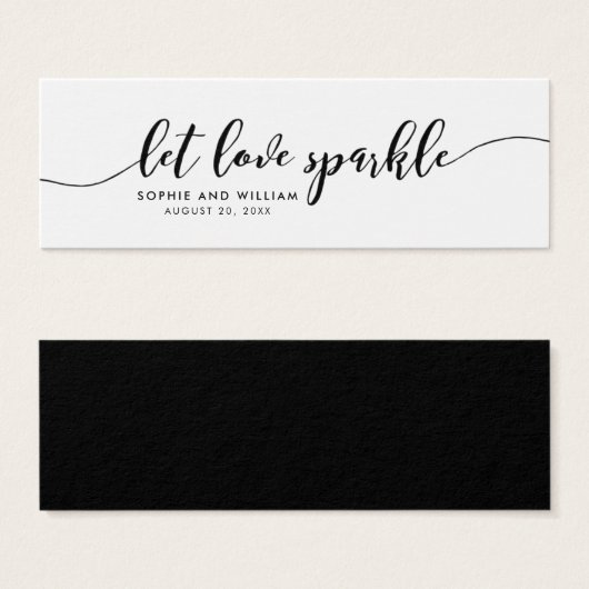 Relax Script Gelassen Liebe Sparkle Wedding (Vorne & Hinten)
