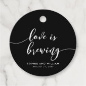 Relax Script-Liebe ist das Brennen von benutzerdef Geschenkanhänger (Vorderseite)