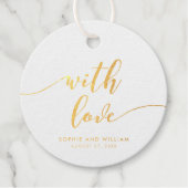 Relax Script mit Liebe Hochzeit Geschenkanhänger (Vorderseite)