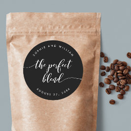 Relax Script Perfect Blend Custom Color Wedding Runder Aufkleber