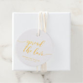 Relax Script Spread the Liebe Wedding Geschenkanhänger (Mit Box)