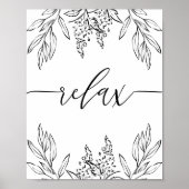 Relax Scripture Badezimmer Wand Kunstposter Poster (Vorne)