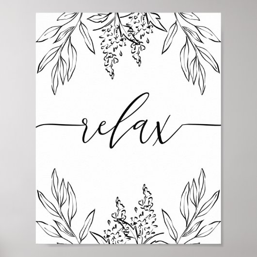 Relax Scripture Badezimmer Wand Kunstposter Poster (Vorne)