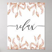 Relax Scripture Badezimmer Wand Kunstposter Poster (Vorne)