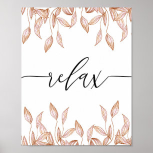 Relax Scripture Badezimmer Wand Kunstposter Poster