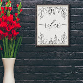 Relax Scripture Badezimmer Wand Kunstposter Poster