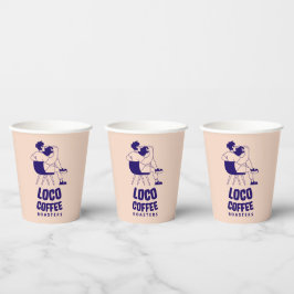 Relax & Sip Minimal Logo Pappbecher