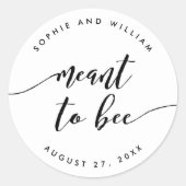 Relax-Skript Bedeutung für die Gastgeschenk Hochze Runder Aufkleber (Vorderseite)