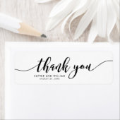 Relax-Skript dank Gastgeschenk Hochzeit-Label (Insitu)