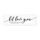 Relax-Skript-Lass-Liebe Grow Gastgeschenk Hochzeit (Vorne)