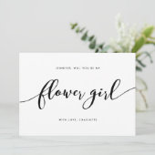 Relax Skript wird Sie mein Blumenmädchen sein Einladung (Stehend Vorderseite)