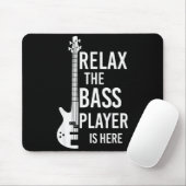 Relax The B Player Is Here B Guitar Mousepad (Mit Mouse)