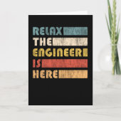 Relax The Engineer For Engineers Karte (Vorderseite)