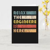 Relax The Engineer For Engineers Karte (Gelbe Blume)