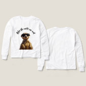 Relax – The World Can Wait | Cool Meerkat with Sun (Design Vorderseite & Rückseite)