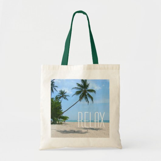 "Relax" Tropical Beach Tasche (Vorne)
