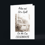 RELAX TWIN SISTER ODER WIR KÖNNEN "FEIERN" GEBURTS KARTE<br><div class="desc">ENTSPANNEN SIE SICH UND SITZEN SIE SICH,  ODER WIR KÖNNEN IHREN GEBURTSTAG ZWEI SCHWESTER "FEIERN"!</div>