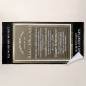 Relax und Spaß beim Sonnenaufgang Strandtuch (Vorderseite)