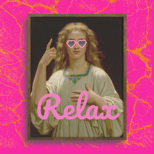 RELAX Vintag Art Poster
