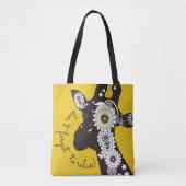 Relax - Yellow Funky Funny Giraffe Tasche (Vorderseite)