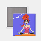 Relax-Yoga-Magnet Magnet (Vorderseite/Rückseite)