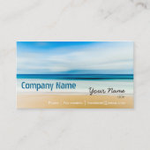 Relaxation Beach Eleganter Wellness-Center Urlaub Visitenkarte (Vorderseite)