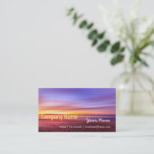 Relaxation Beach Eleganter Wellness-Center Urlaub Visitenkarte (Stehend Vorderseite)