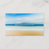 Relaxation Beach Eleganter Wellness-Center Urlaub Visitenkarte (Rückseite)