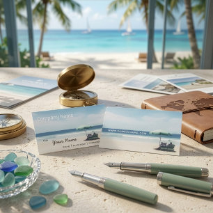 Relaxation Beach Eleganter Wellness-Center Urlaub Visitenkarte