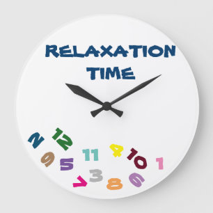 ****RELAXATION TIME***" FUN WITH THIS COOL CLOCK GROßE WANDUHR