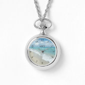 Relaxations-Beach-View-Monogramm Armbanduhr (Vorderseite)