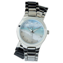 Relaxations-Beach-View-Monogramm Armbanduhr