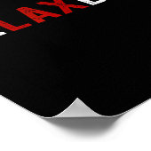 Relaxbro - Funny Lacrosse Player Relax Bro Poster (Ecke)