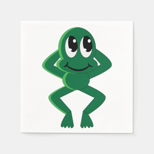 RELAXE FROG SERVIETTE (Vorderseite)