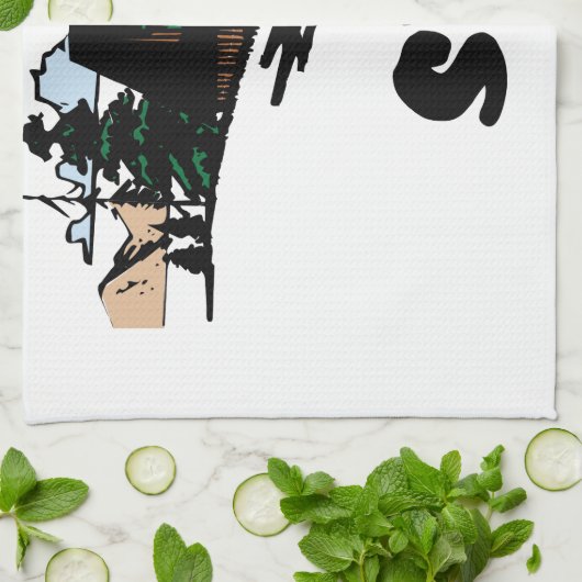 Relaxe Skilodge Küchentuch (Gefaltet)