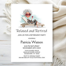Relaxed and Retired Sun Chair Womens Retirement