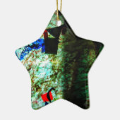 Relaxed blue texture ornament star,Dazzling calm  (Links)