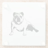 Relaxed Bulldog Coaster Glasuntersetzer (Rückseite)