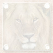 Relaxed Lion King, Great Mane Coaster Glasuntersetzer (Rückseite)