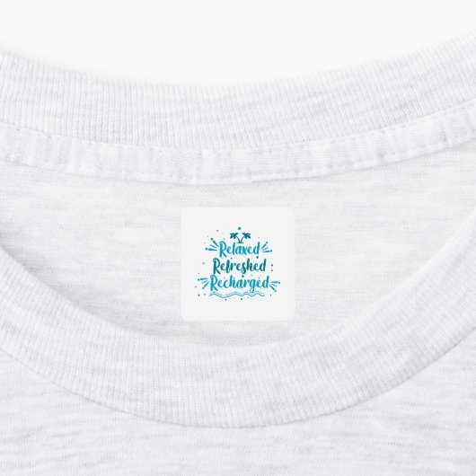 Relaxed Refreshed Recharged Etiketten (Befestigt)