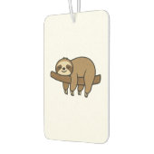 Relaxed Sloth on Branch Retro Logo Classic T-Shirt Autolufterfrischer (Links)