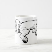 Relaxed Spinone Ink Art Coffee Mug Kaffeetasse (Mittel)