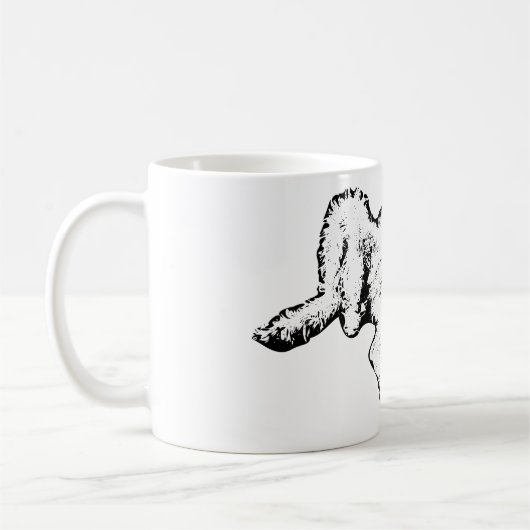 Relaxed Spinone Ink Art Coffee Mug Kaffeetasse (Links)
