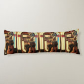 Relaxed Vintage Musician by the Jukebox  Seitenschläferkissen (Rückseite)