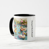 "Relaxen Duck Pond View" Tasse (Vorderseite Links)