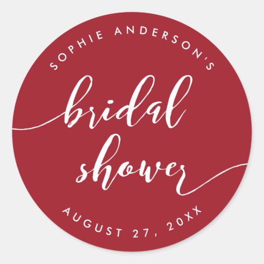 Relaxen Sie das Skript-Brautparty mit der benutzer Runder Aufkleber (Vorderseite)