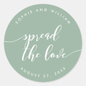 Relaxen Sie das Skript, um die Liebe benutzerdefin Runder Aufkleber (Vorderseite)